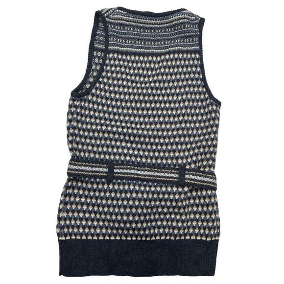 Trina Turk Womens Wool Belted Sleeveless Sweater Tank Top Brown Gray Size Large - Picture 4 of 6